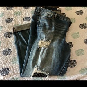 Torrid fishnet boyfriend jeans 👖